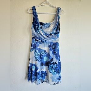 💃Le Chateau Blue Floral Dress